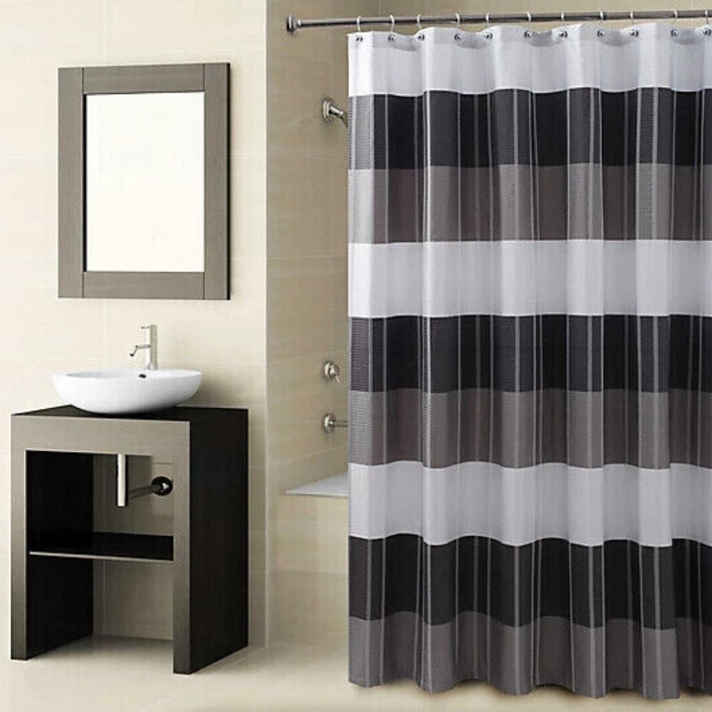 Croscill Fairfax‎ Shower Curtain Black